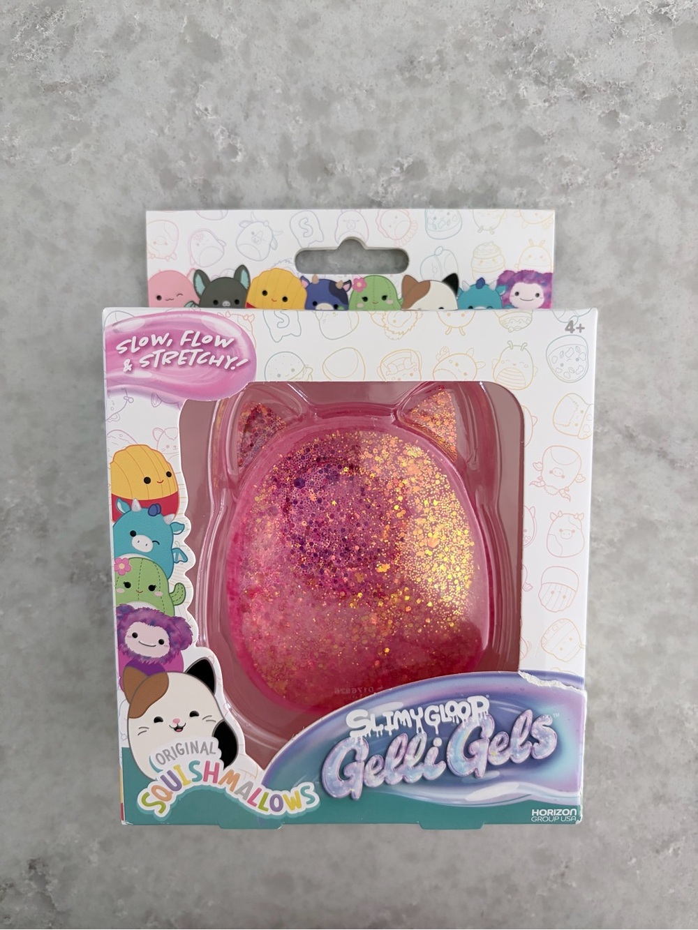 Squishmallows Gelli Gels Slimy Gloop Kids Sensory Fidget Toy - Pink